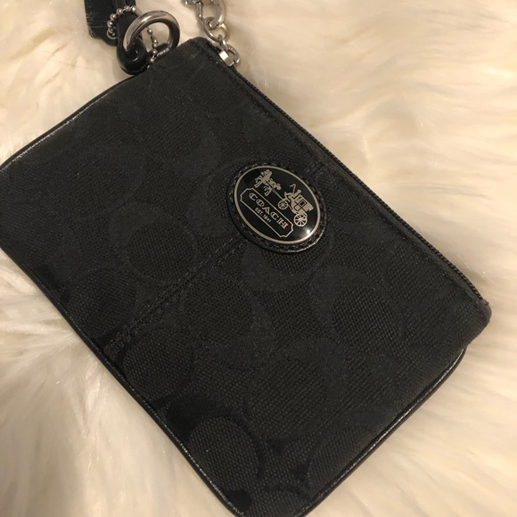 Black Coach Wristlet - Picture 2 of 5